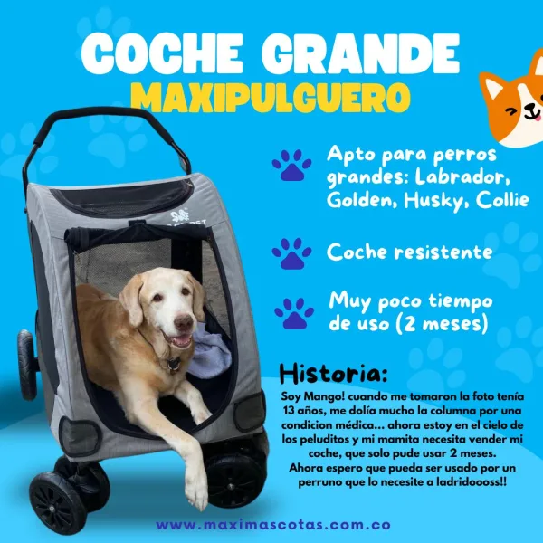 MaxiPulguero - Coche Grande para Perros