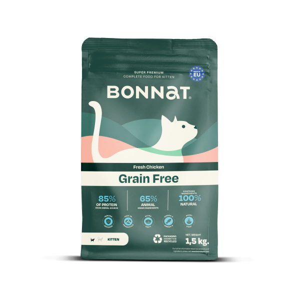 Bonnat 1.5kg Grain Free Feline Kitten - Chicken