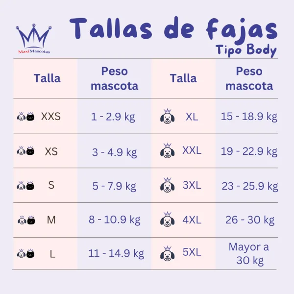 Faja Post Quirúrgica para Perros y Gatos - Imagen 2